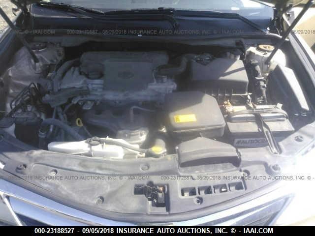 4T1BF1FKXCU004751 - 2012 TOYOTA CAMRY SE/LE/XLE თაფლისფერი ფოტო 10