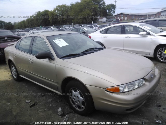 1G3NL52F54C133434 - 2004 OLDSMOBILE ALERO GL GOLD photo 1