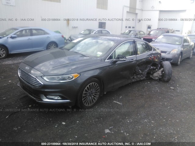 3FA6P0K95HR115972 - 2017 FORD FUSION TITANIUM GRAY photo 2