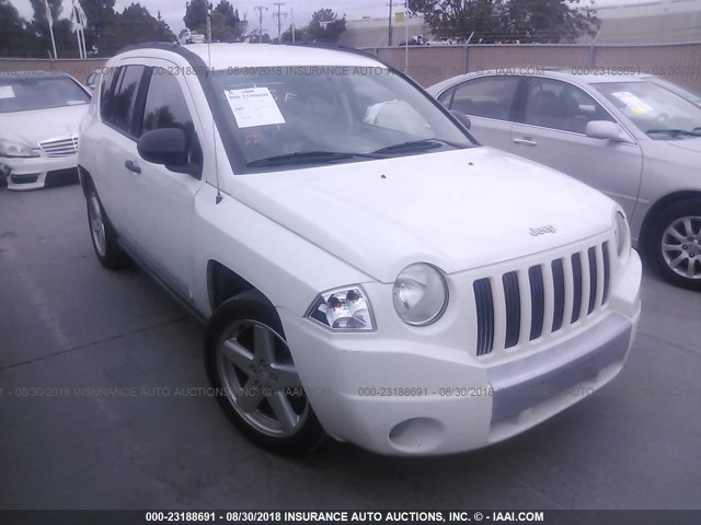 1J8FT57W87D222919 - 2007 JEEP COMPASS LIMITED WHITE photo 1