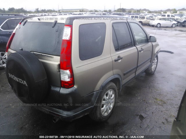 JHLRD68886C020466 - 2006 HONDA CR-V EX GOLD photo 4