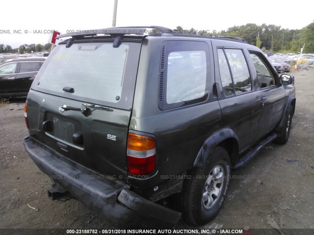 JN8AR05Y6WW257912 - 1998 NISSAN PATHFINDER LE/SE/XE GREEN photo 4