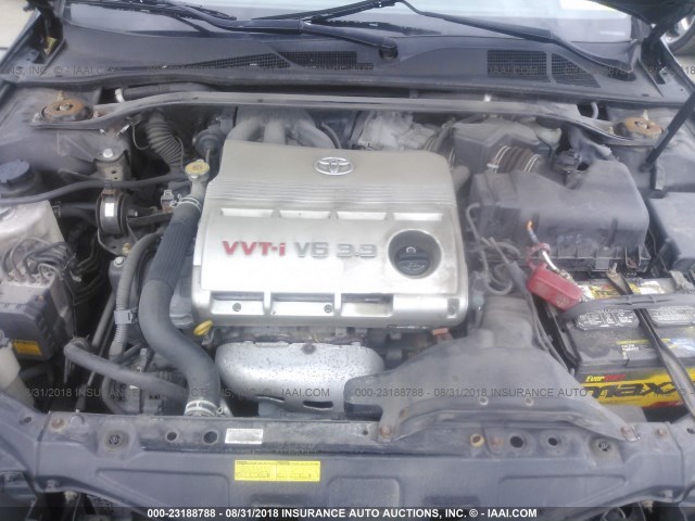 4T1CA30P96U096006 - 2006 TOYOTA CAMRY SOLARA SE/SLE BLACK photo 10