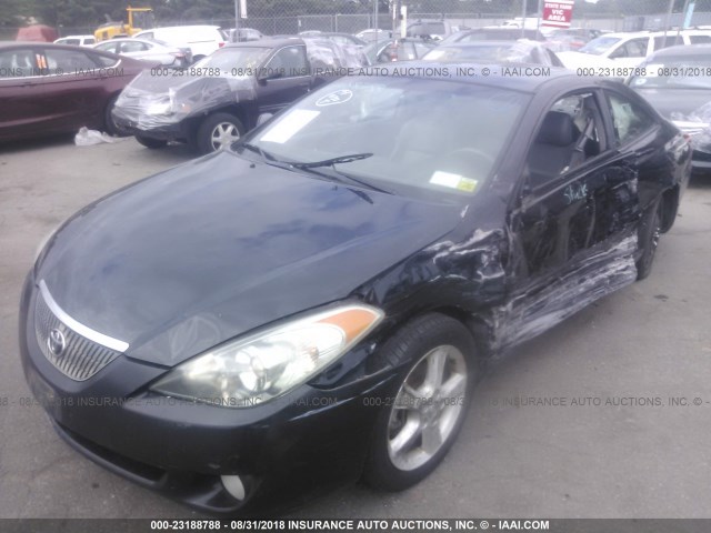 4T1CA30P96U096006 - 2006 TOYOTA CAMRY SOLARA SE/SLE BLACK photo 2