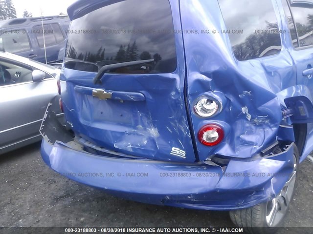 3GNCA63X88S695832 - 2008 CHEVROLET HHR SS BLUE photo 6