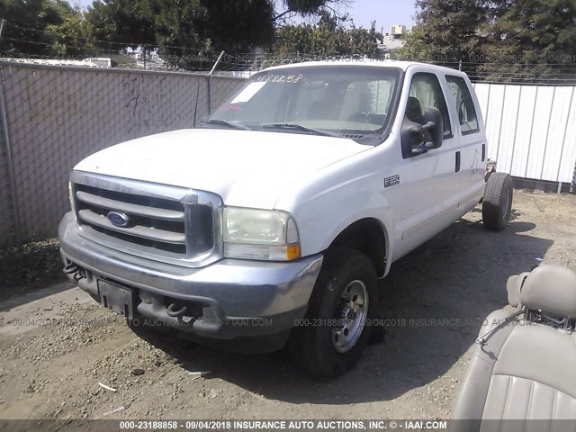 1FTSW31P33EC84932 - 2003 FORD F350 SRW SUPER DUTY WHITE photo 2