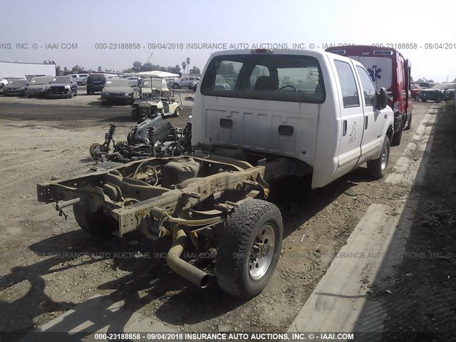 1FTSW31P33EC84932 - 2003 FORD F350 SRW SUPER DUTY WHITE photo 4