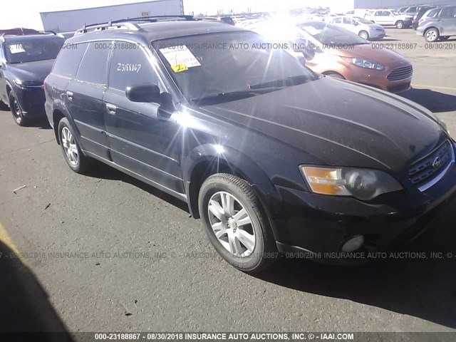 4S4BP61C557312258 - 2005 SUBARU LEGACY OUTBACK 2.5I BLACK photo 6