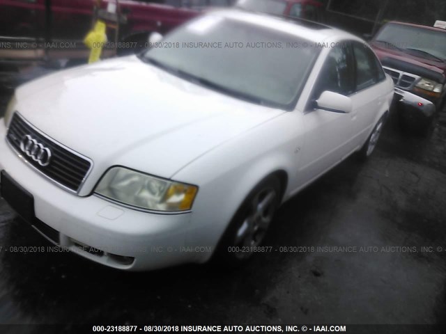 WAULD64B23N016012 - 2003 AUDI A6 2.7T QUATTRO WHITE photo 2