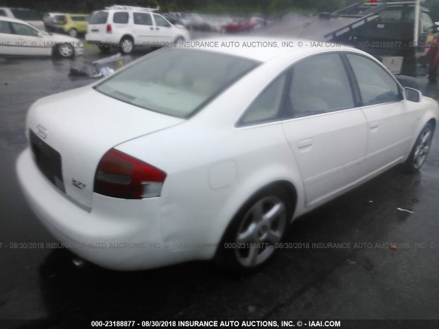 WAULD64B23N016012 - 2003 AUDI A6 2.7T QUATTRO WHITE photo 4