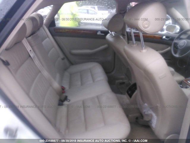 WAULD64B23N016012 - 2003 AUDI A6 2.7T QUATTRO WHITE photo 8