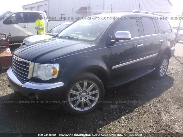 1A8HW58228F122140 - 2008 CHRYSLER ASPEN LIMITED BLACK photo 2