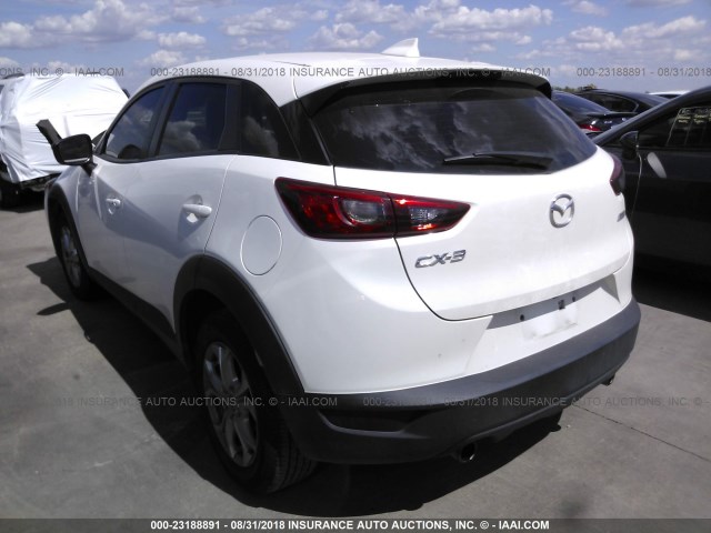 JM1DKDC75G0131561 - 2016 MAZDA CX-3 TOURING WHITE photo 3