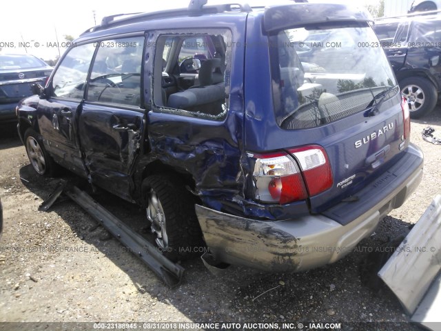 JF1SF65541H740741 - 2001 SUBARU FORESTER S 蓝色 照片 3