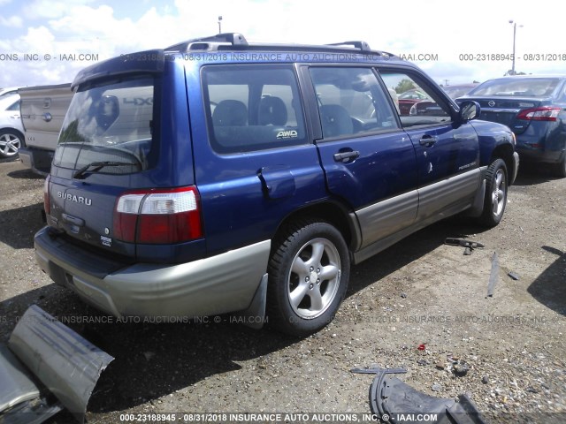 JF1SF65541H740741 - 2001 SUBARU FORESTER S 蓝色 照片 4