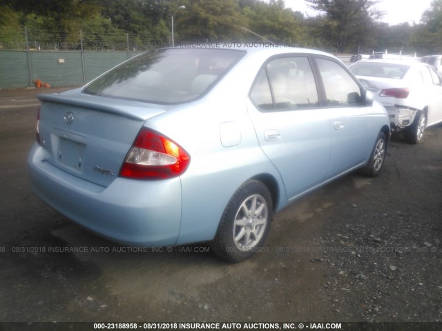 JT2BK18U630079963 - 2003 TOYOTA PRIUS Light Blue photo 4