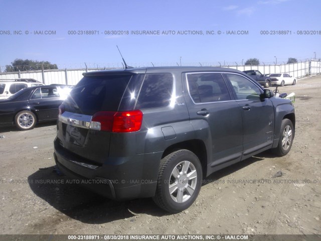 2CTALBEW6A6396047 - 2010 GMC TERRAIN SLE GRAY photo 4