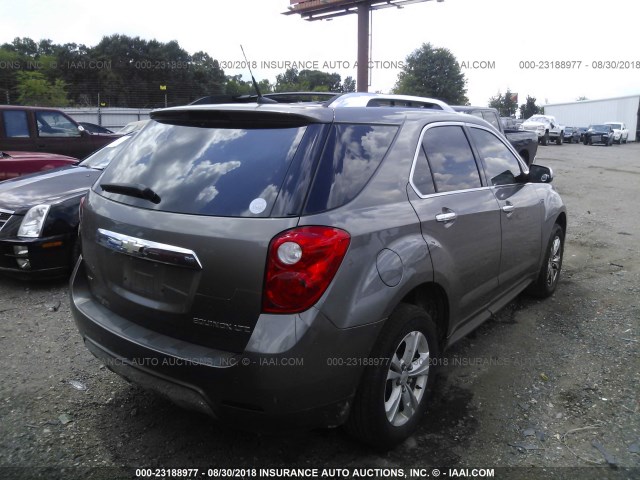 2CNFLGEC4B6206666 - 2011 CHEVROLET EQUINOX LTZ GRAY photo 4