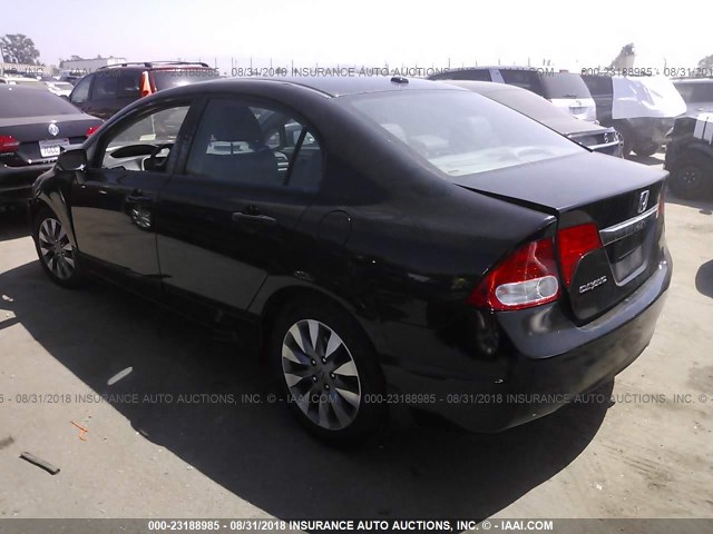 19XFA1F92BE028525 - 2011 HONDA CIVIC EXL 黑色 照片 3