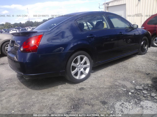 1N4BA41E38C809550 - 2008 NISSAN MAXIMA SE/SL Dark Blue photo 4