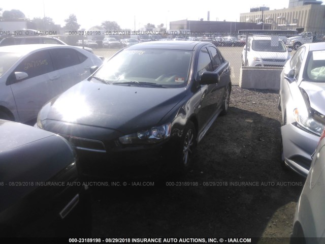 JA32U2FU5BU015235 - 2011 MITSUBISHI LANCER ES/ES SPORT BLACK photo 2