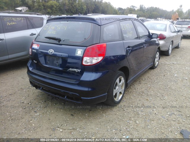 2T1KY38E83C017559 - 2003 TOYOTA COROLLA MATRIX XRS BLUE photo 4