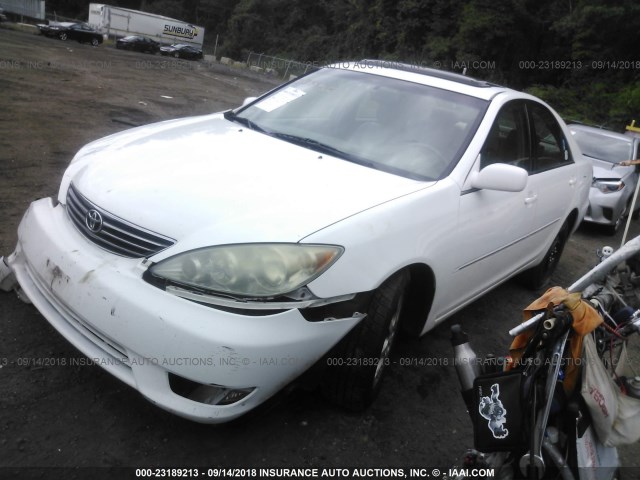 4T1BF30K75U087823 - 2005 TOYOTA CAMRY LE/XLE/SE Ақ фото 2