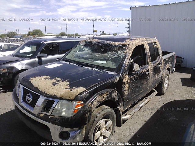 1N6AD07U39C401276 - 2009 NISSAN FRONTIER CREW CAB SE/LE/NISMO BLACK photo 2