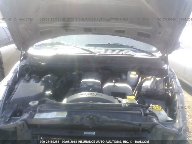 3D7KU28643G817639 - 2003 DODGE RAM 2500 ST/SLT BLACK photo 10