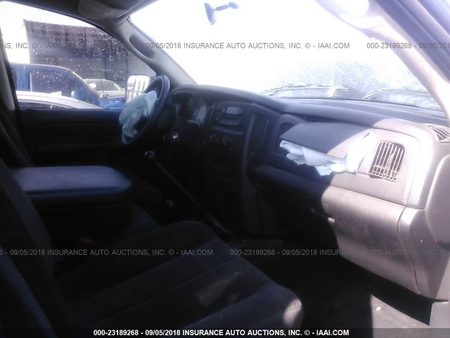 3D7KU28643G817639 - 2003 DODGE RAM 2500 ST/SLT BLACK photo 5