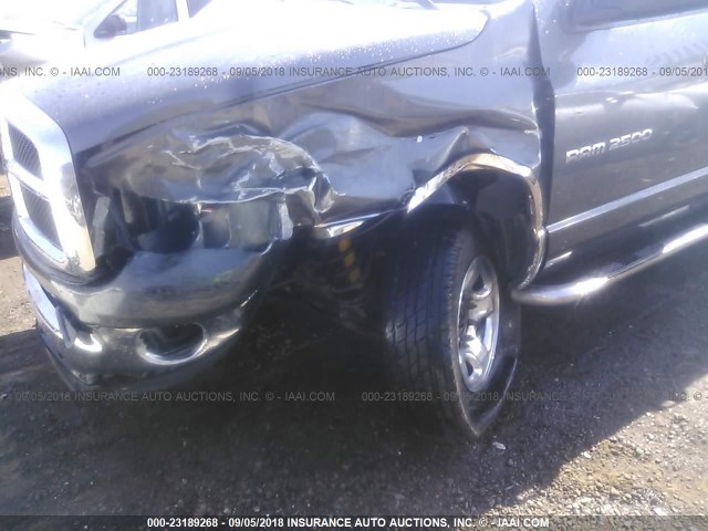 3D7KU28643G817639 - 2003 DODGE RAM 2500 ST/SLT BLACK photo 6