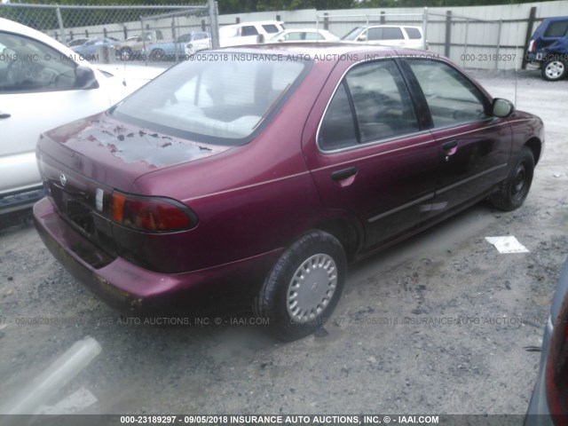 1N4AB41D1SC766432 - 1995 NISSAN SENTRA XE/GXE/GLE/BASE MAROON photo 4