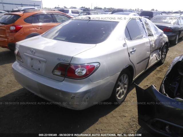 JTHBA30G445034115 - 2004 LEXUS ES 330 BEIGE photo 4