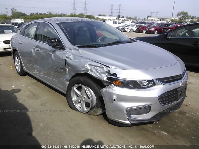 1G1ZB5ST4JF182928 - 2018 CHEVROLET MALIBU LS 银色 照片 1