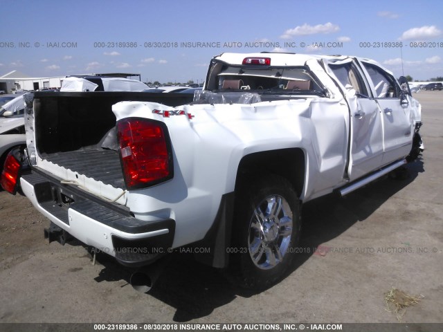 1GC1KXE80FF646277 - 2015 CHEVROLET SILVERADO K2500 HIGH COUNTRY WHITE photo 4