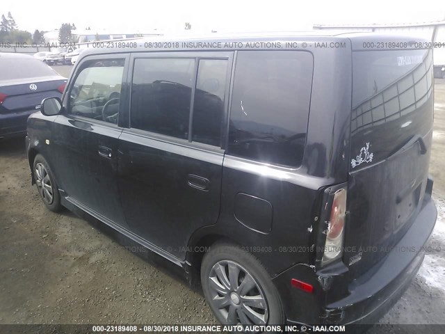 JTLKT324964103991 - 2006 TOYOTA SCION XB Negro foto 3