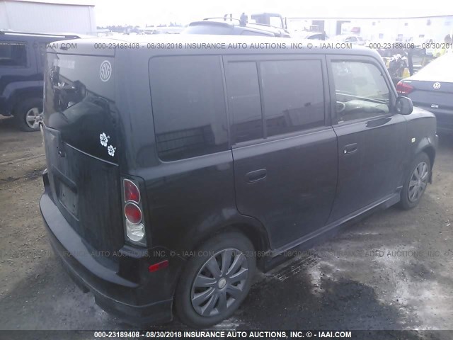 JTLKT324964103991 - 2006 TOYOTA SCION XB Negro foto 4
