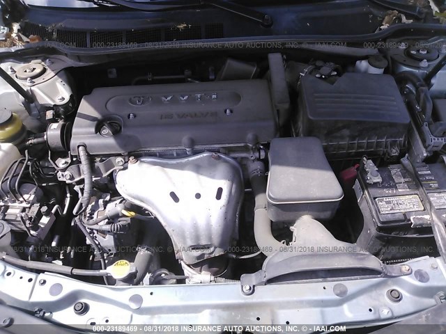 4T4BE46K09R111486 - 2009 TOYOTA CAMRY SE/LE/XLE GREEN photo 10