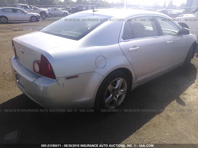 1G1ZC5EB8AF150774 - 2010 CHEVROLET MALIBU 1LT 银色 照片 4