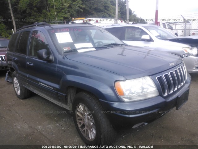 1J4GW58S93C603817 - 2003 JEEP GRAND CHEROKEE LIMITED BLUE photo 1