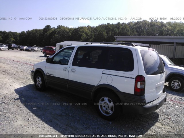 1GMDU03E51D302726 - 2001 PONTIAC MONTANA WHITE photo 3