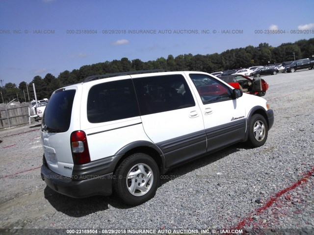 1GMDU03E51D302726 - 2001 PONTIAC MONTANA WHITE photo 4