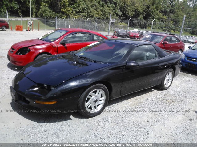 2G1FP22K8T2149445 - 1996 CHEVROLET CAMARO RS BLACK photo 2