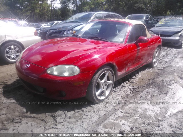 JM1NB353510219512 - 2001 MAZDA MX-5 MIATA LS RED photo 2