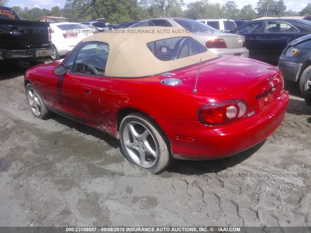 JM1NB353510219512 - 2001 MAZDA MX-5 MIATA LS RED photo 3