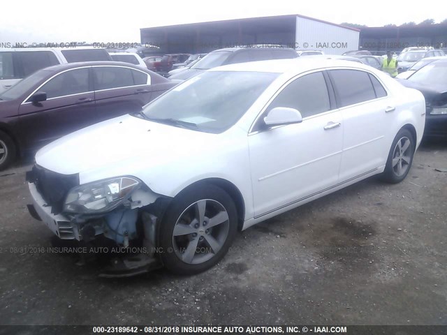 1G1ZC5E04CF119104 - 2012 CHEVROLET MALIBU 1LT თეთრი ფოტო 2