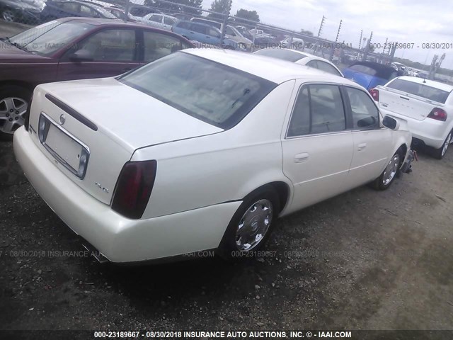 1G6KE57YX2U251254 - 2002 CADILLAC DEVILLE DHS CREAM photo 4