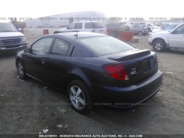 1G8AW15B77Z147192 - 2007 SATURN ION LEVEL 3 BLUE photo 3