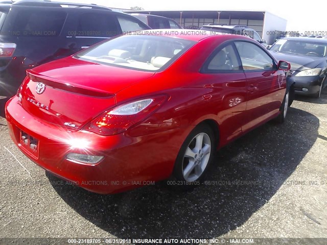 4T1CA30PX7U122551 - 2007 TOYOTA CAMRY SOLARA SE/SLE Qırmızı foto 4