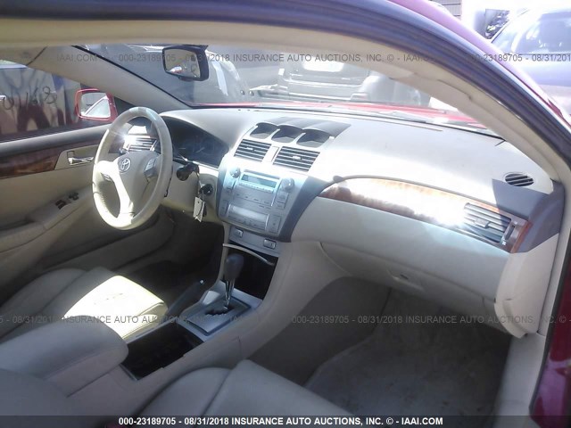 4T1CA30PX7U122551 - 2007 TOYOTA CAMRY SOLARA SE/SLE Qırmızı foto 5